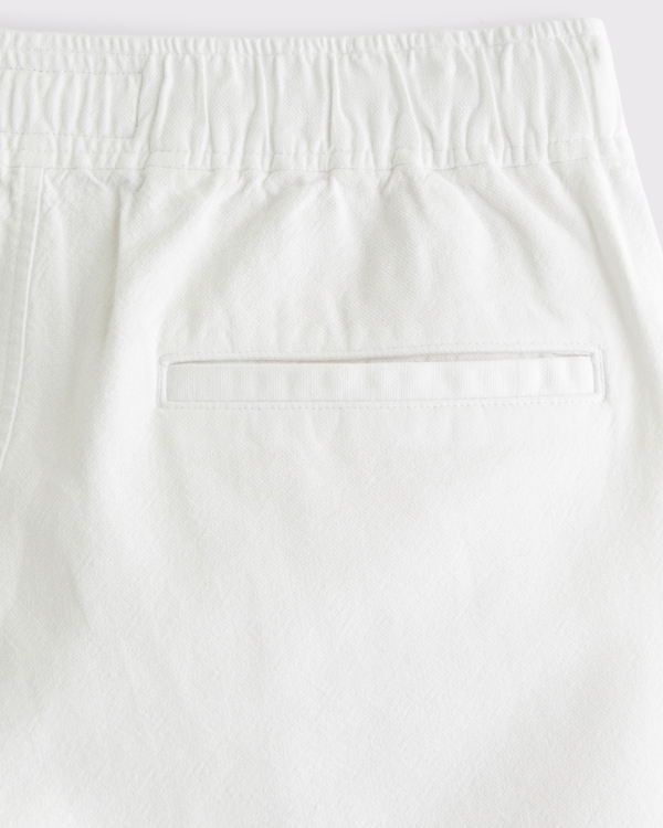 Linen-Blend Pull-On Short