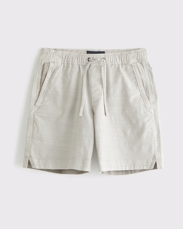 Sea Fade Pull-On Short, Light Gray view 1