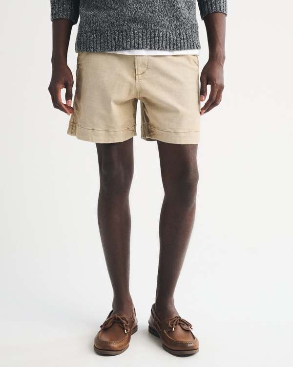 Sea Fade Plainfront Short, Beige view 2