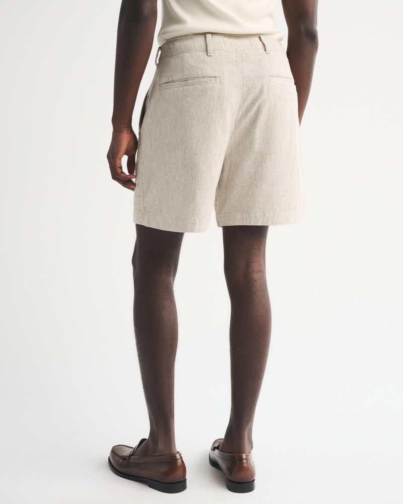 Linen-Blend Plainfront Short - thumbnail 6