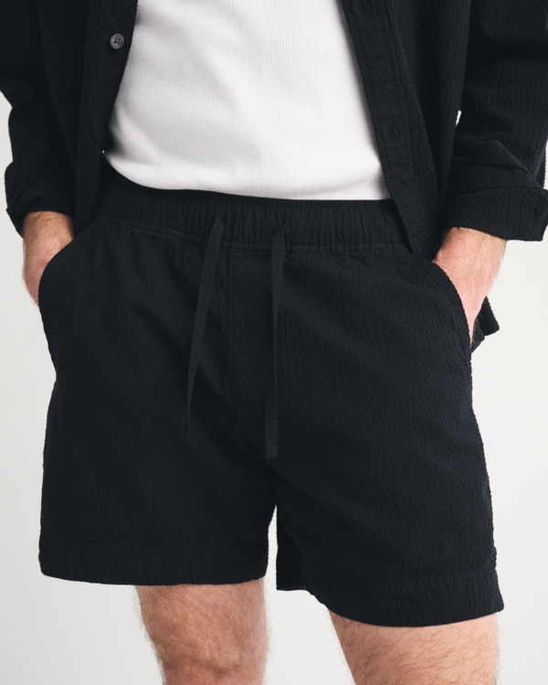 Seersucker Pull-On Short