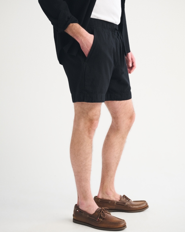 Seersucker Pull-On Short