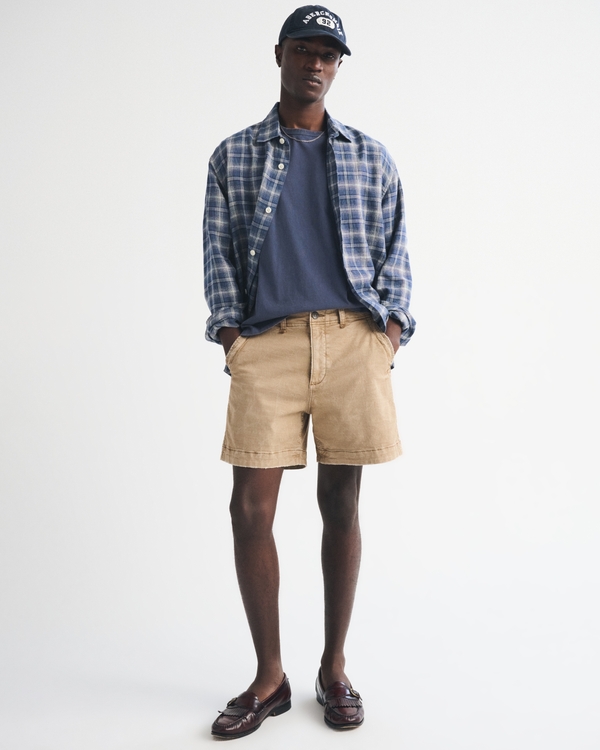 Sea Fade Plainfront Short, Sand view 1