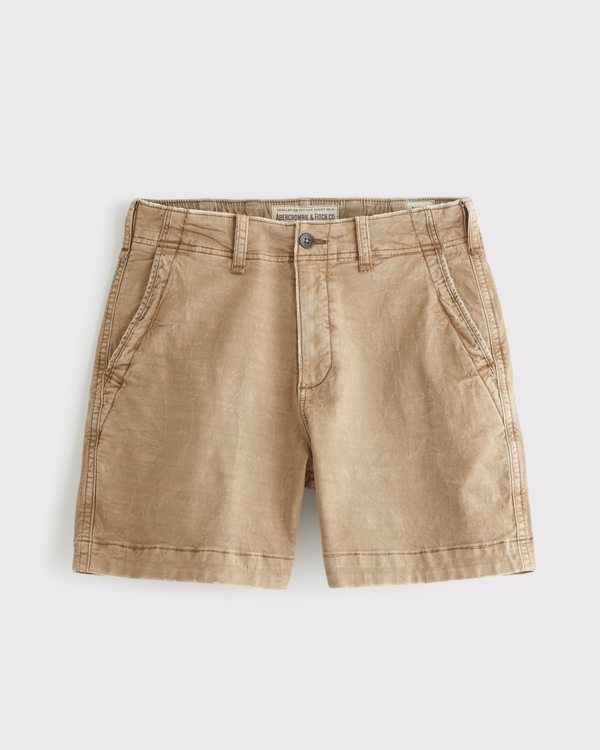 Plainfront Short, Sand view 1