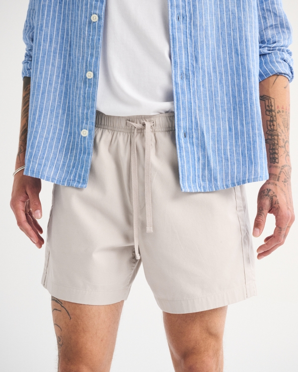 Poplin Pull-On Short