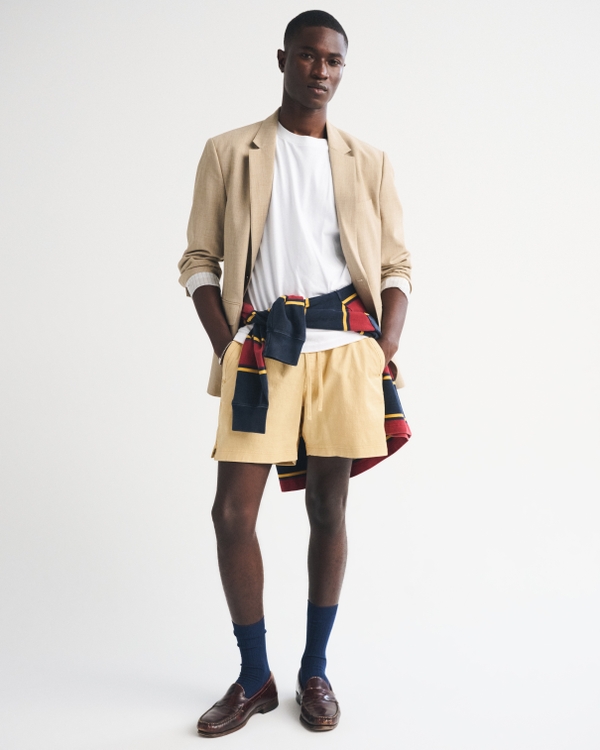 Sea Fade Pull-On Short, Yellow view 1