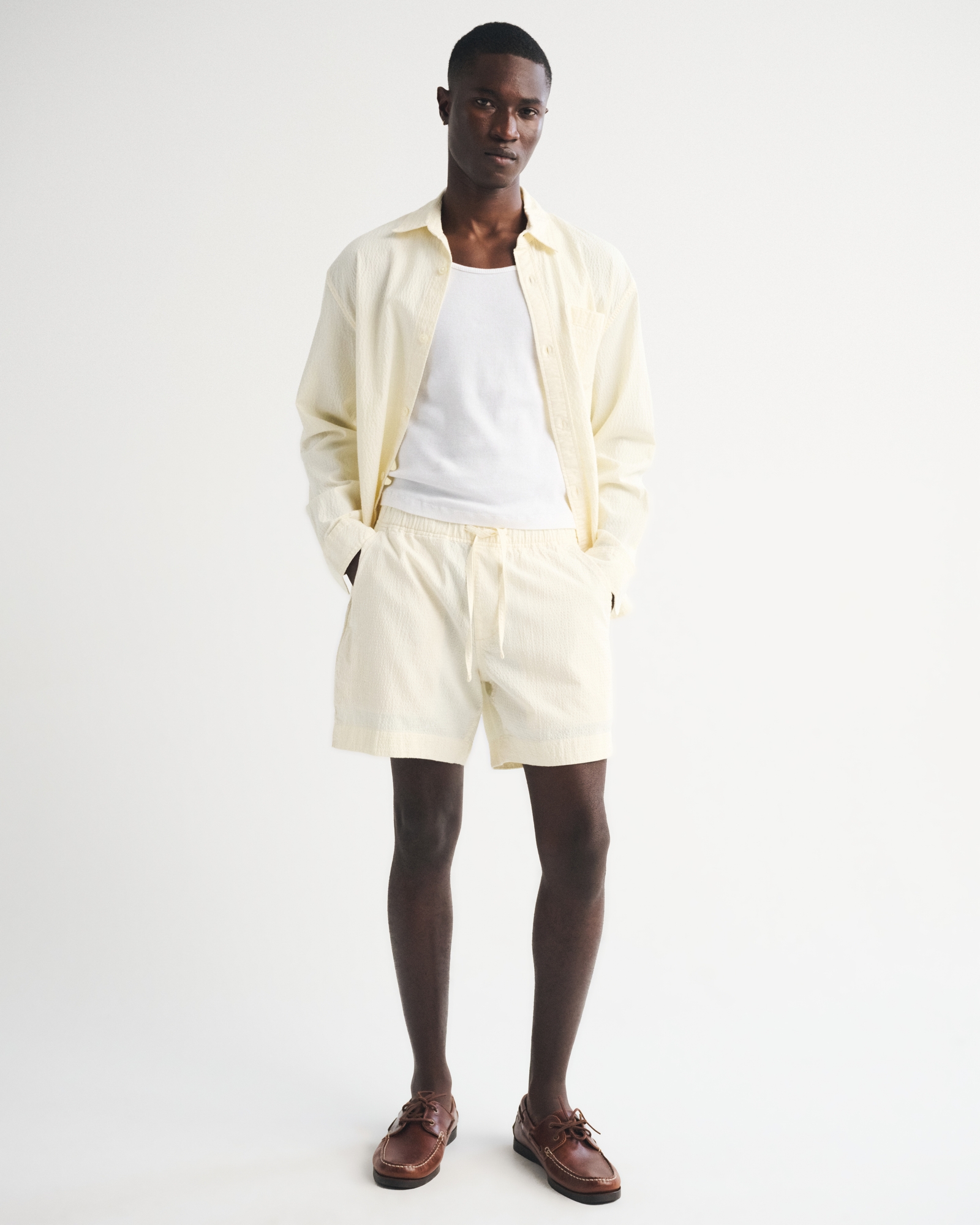 Seersucker Pull-On Short
