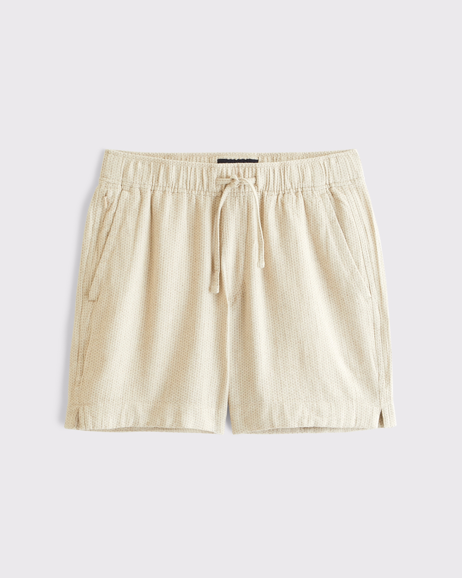 Cotton-Linen Blend Pull-On Short