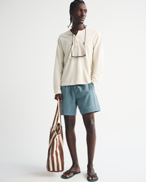 The A&F Everyday Short, Blue Green view 1