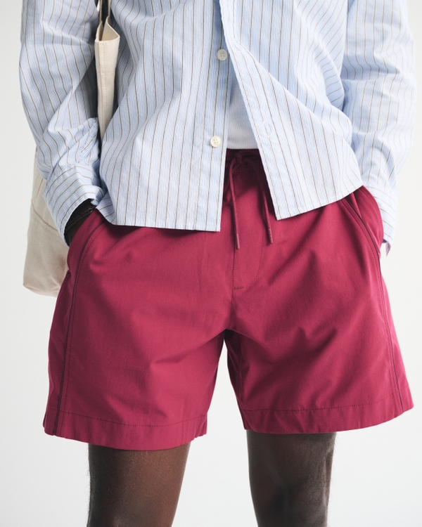 The A&F Everyday Short, Dark Crimson view 2