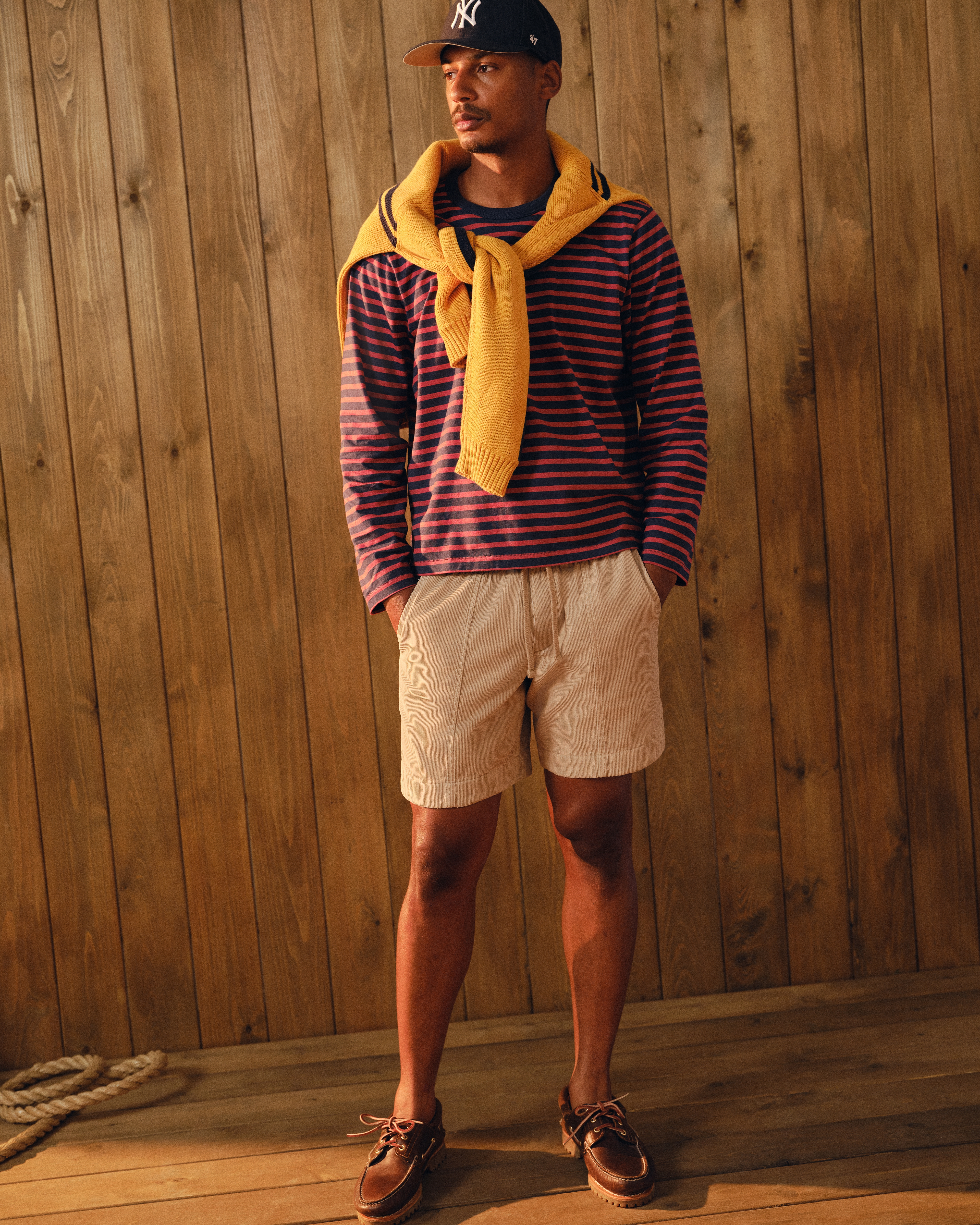 Мужские брюки Abercrombie & Fitch Corduroy Pull-On Short — фото 2