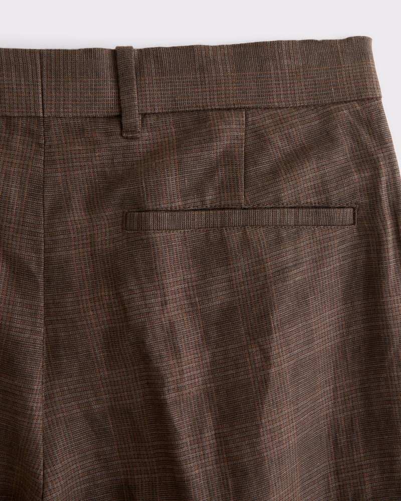 A&F Collins 100% Linen Relaxed Straight Suit Pant
