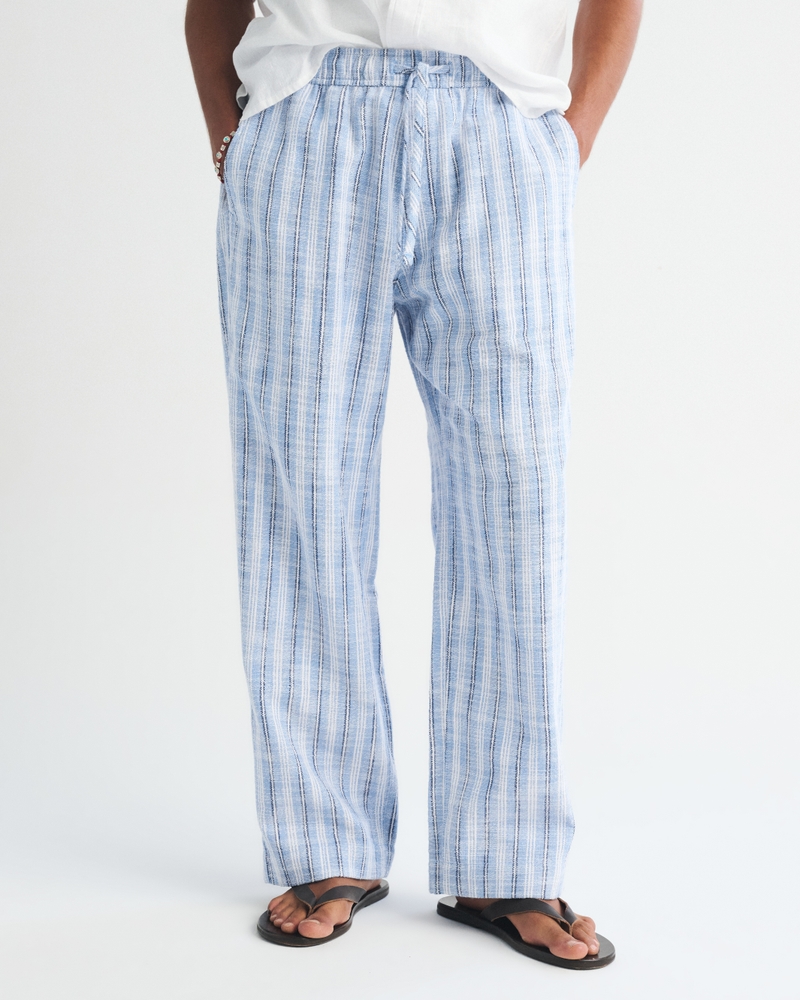 Textured Baggy Pull-On Pant