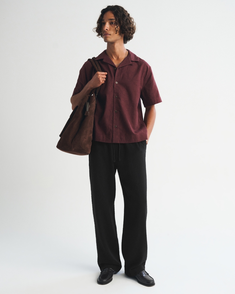 Textured Baggy Pull-On Pant - thumbnail 10
