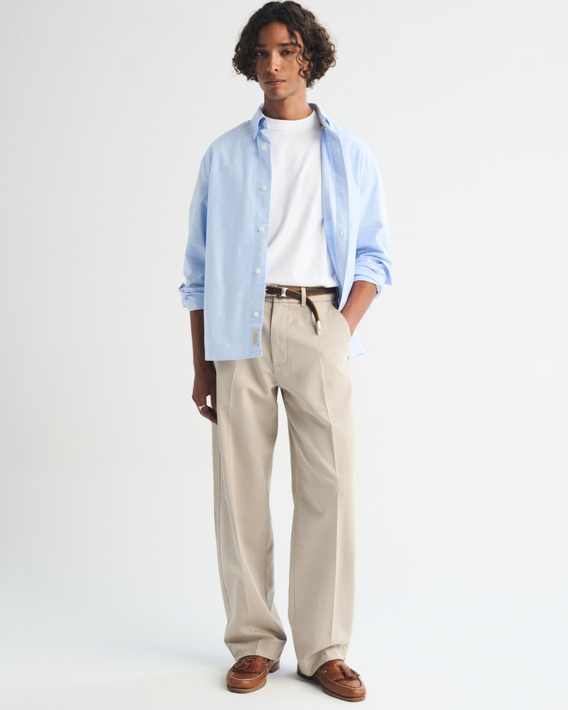 Structured Cotton-Blend Baggy Trouser - thumbnail 2