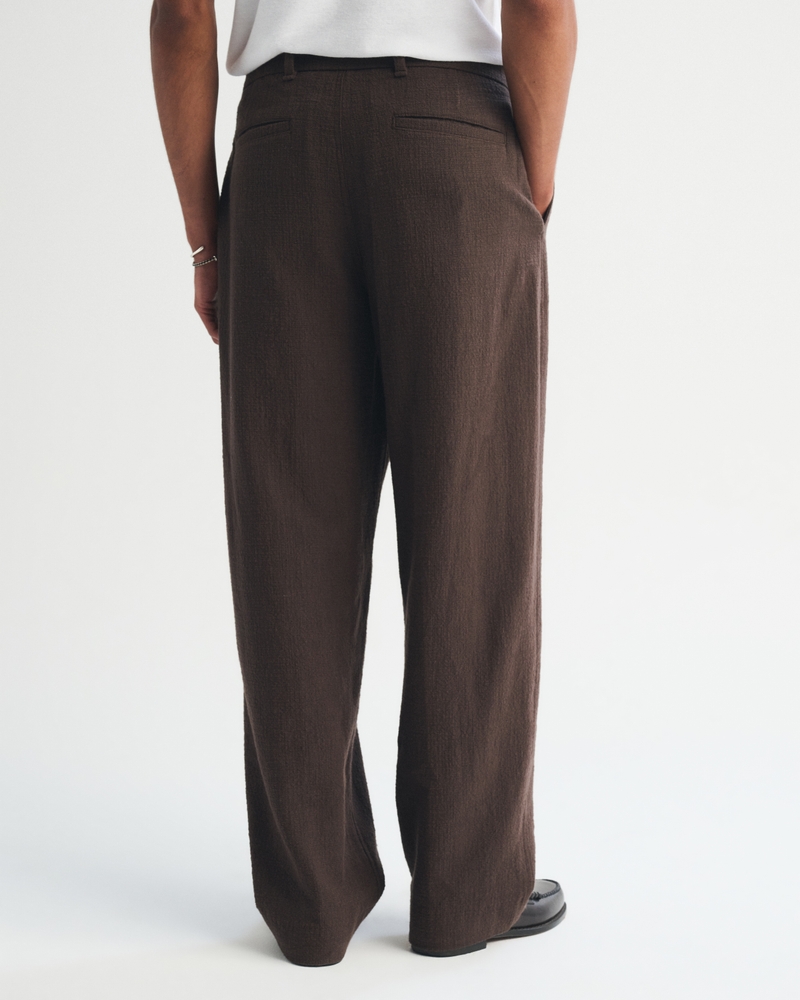 100% Cotton Textured Baggy Trouser - thumbnail 4