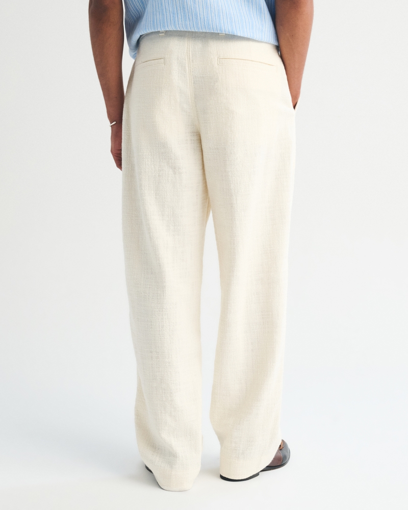 100% Cotton Textured Baggy Trouser - thumbnail 8