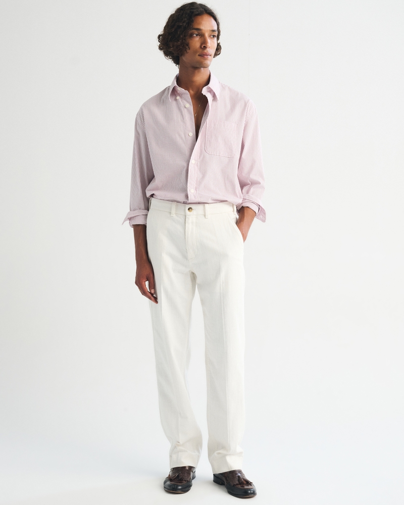 100% Cotton Relaxed Straight Trouser - thumbnail 2
