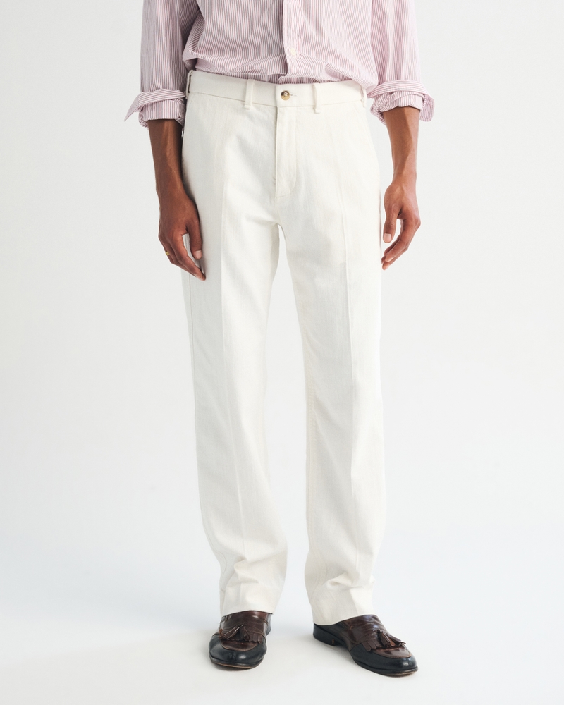 100% Cotton Relaxed Straight Trouser