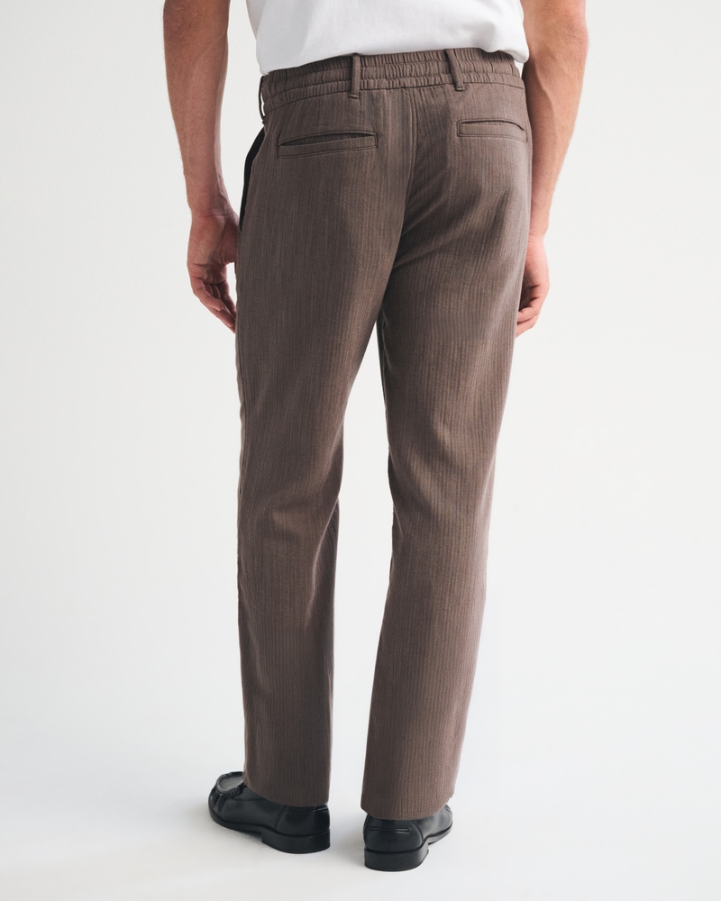 Linen-Blend Relaxed Pleated Hybrid-Waist Trouser - thumbnail 4