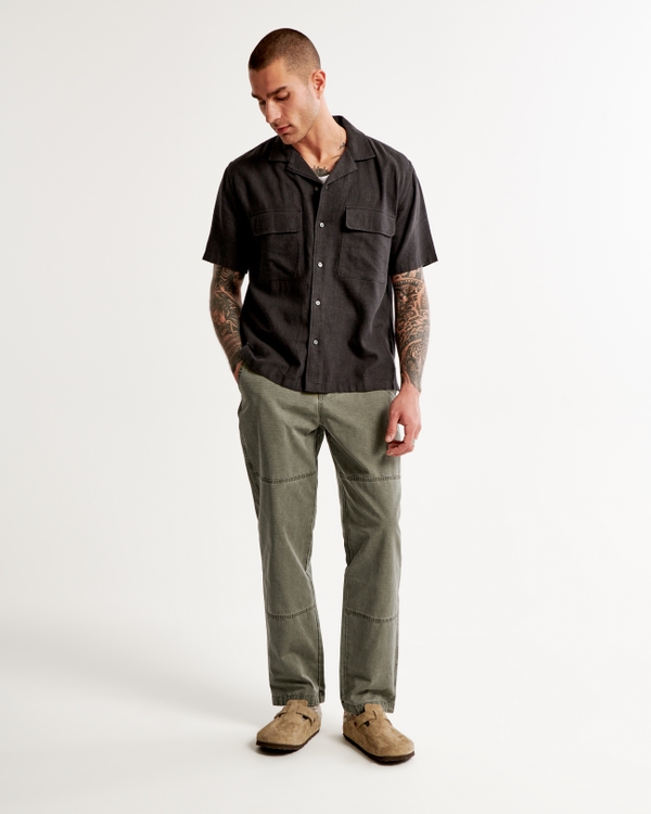 Loose Utility Pant, Olive Green