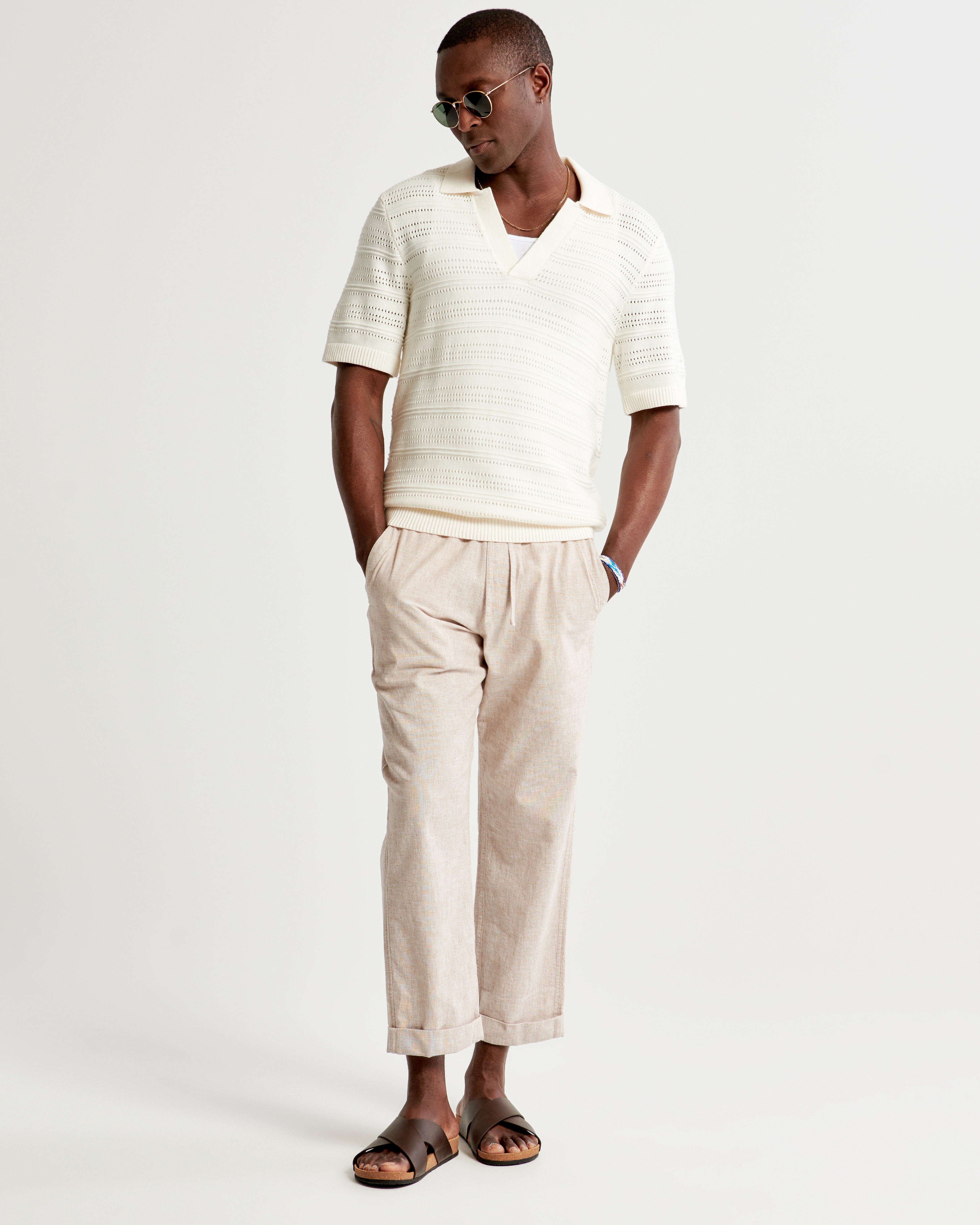 Male on sale linen pants