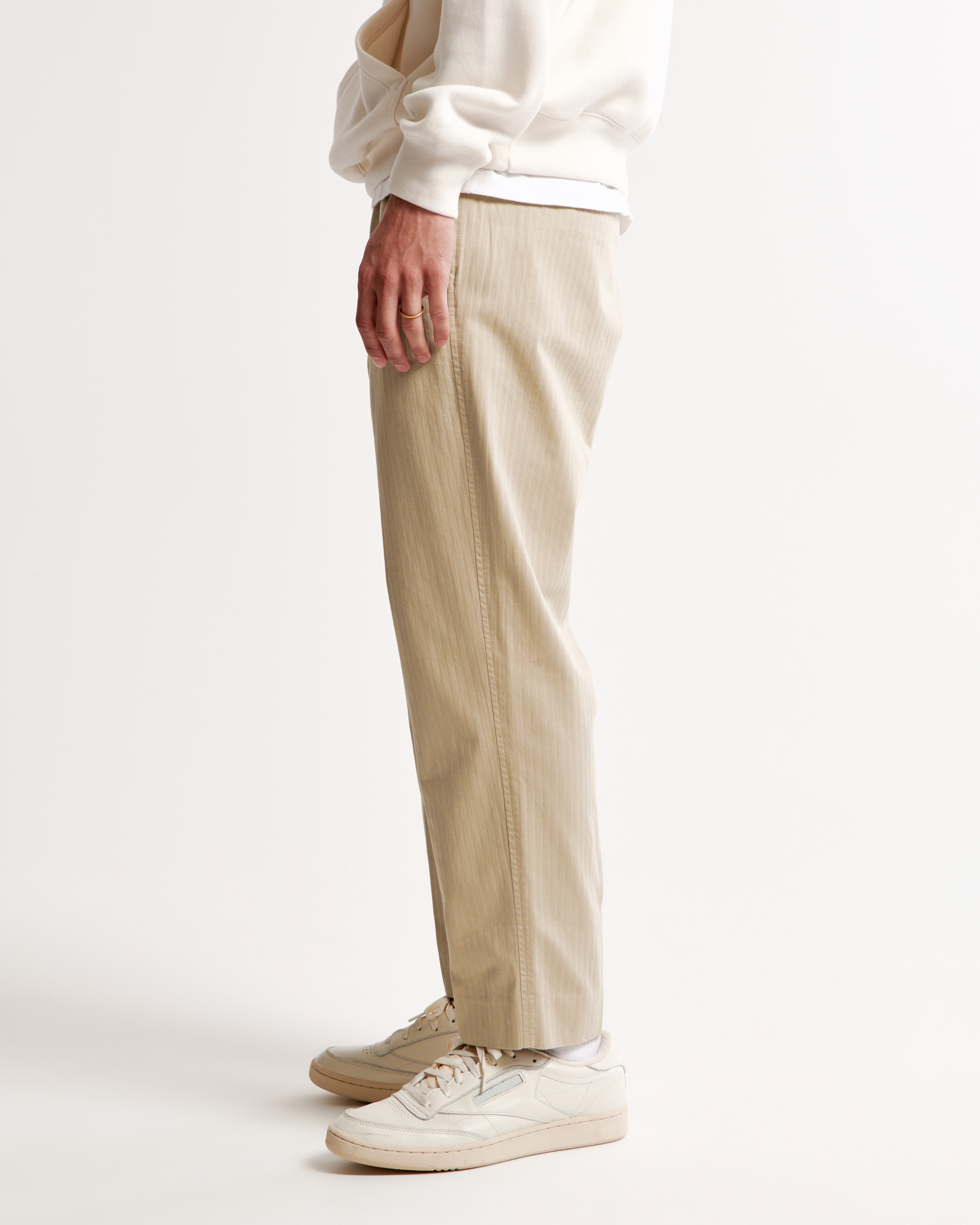 Men's Pull-On Herringbone Trouser | Men's Clearance | Abercrombie.com