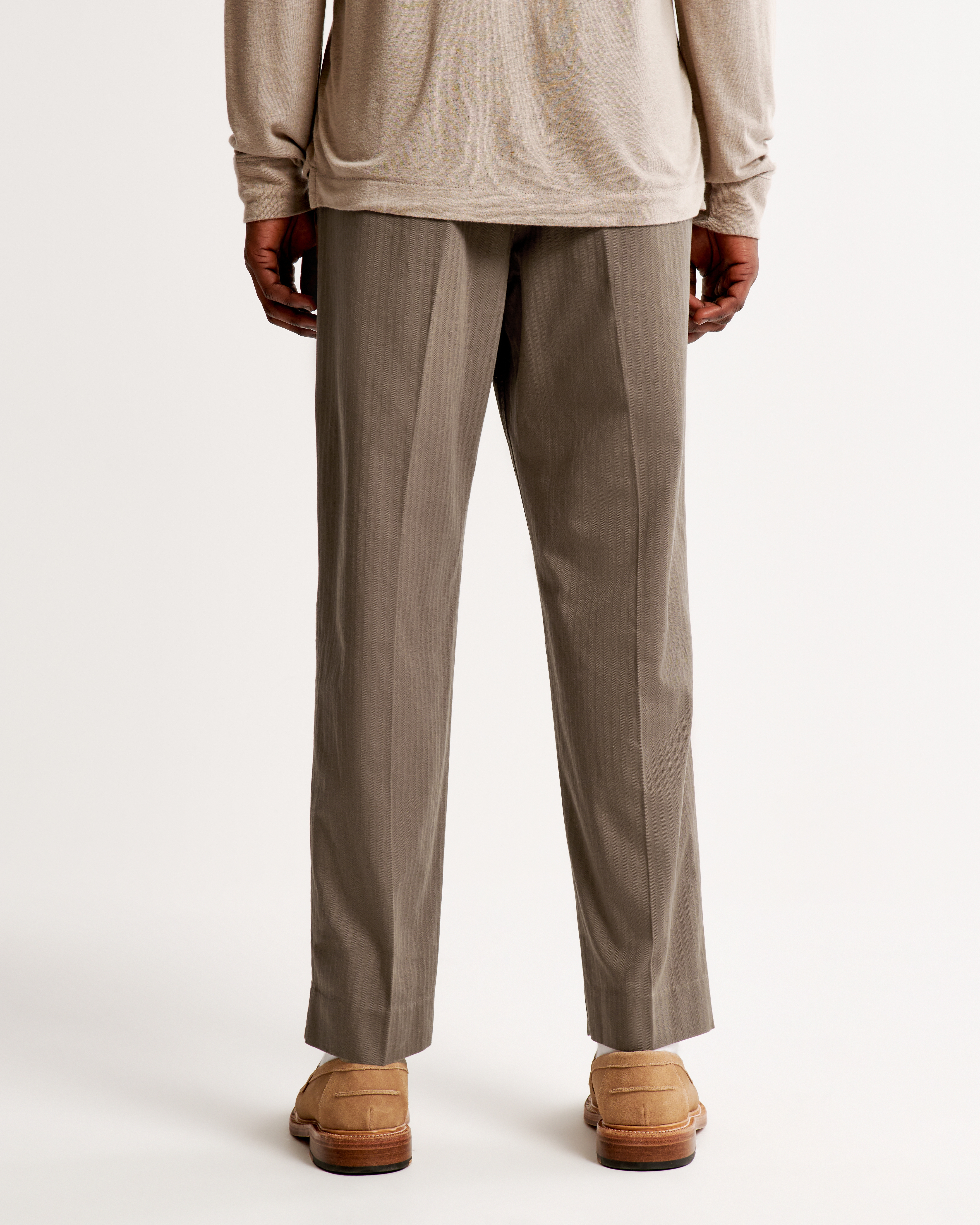 Men's Pull-On Herringbone Trouser | Men's Clearance | Abercrombie.com