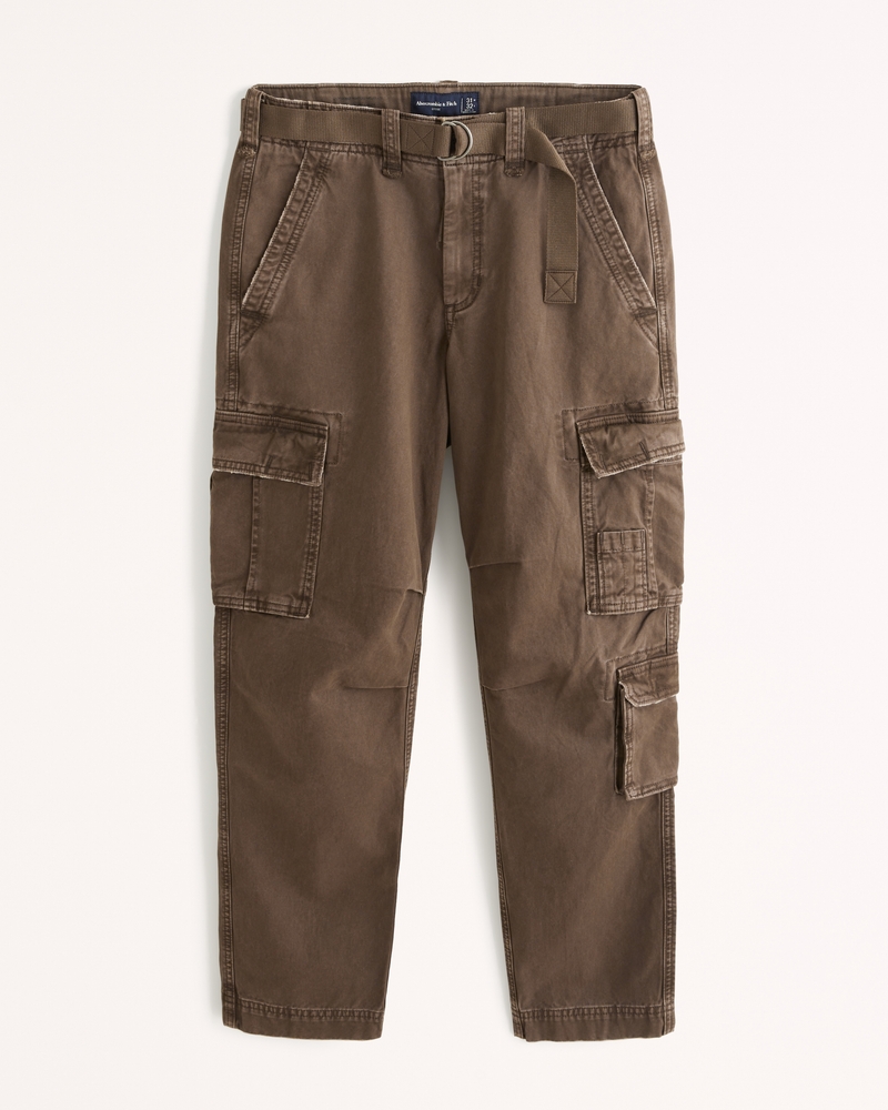 Loose Fit Cargo Pants - Brown - Men