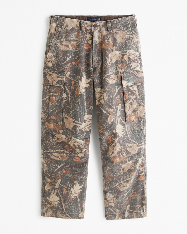 Baggy Cargo Pant, Brown Camo