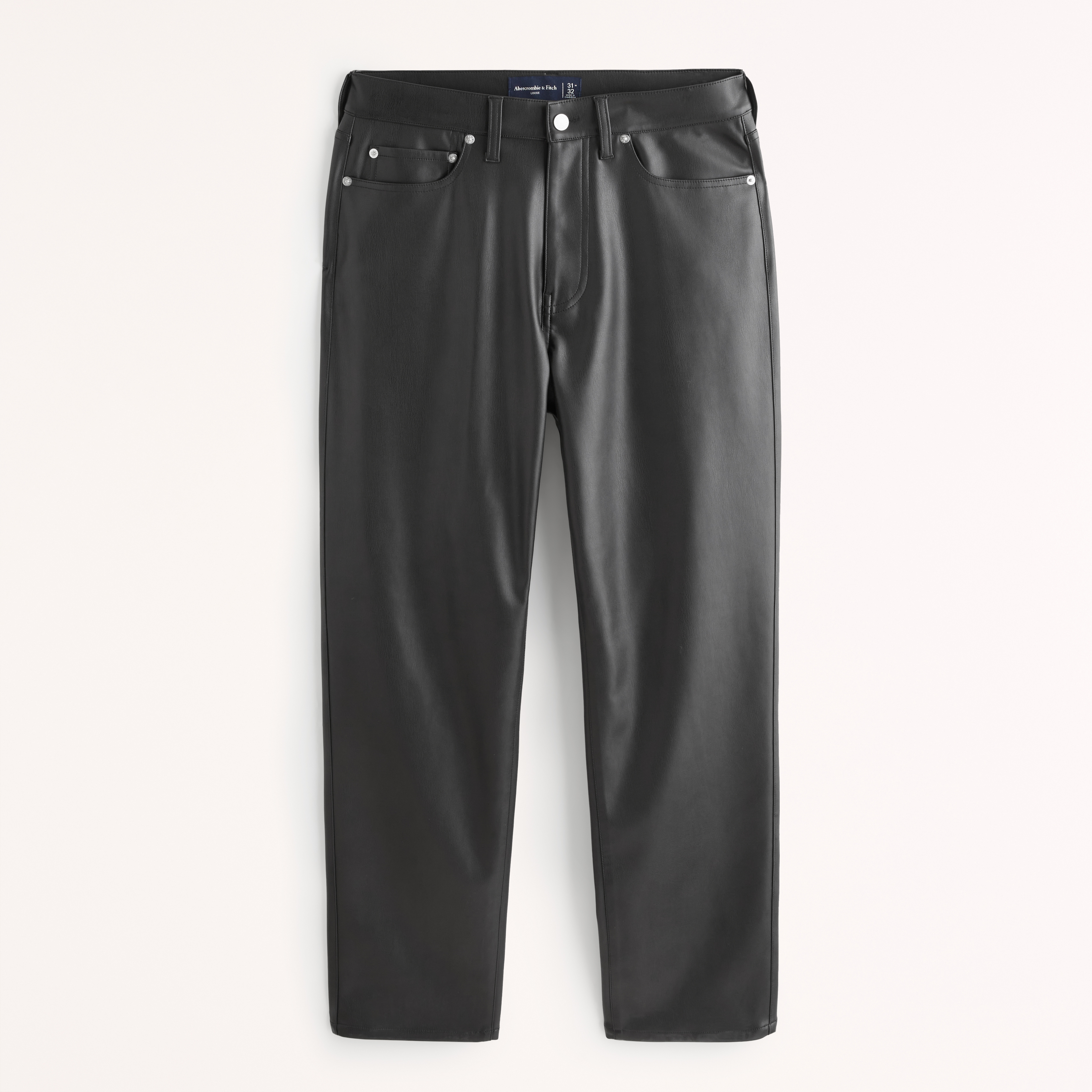 Vegan leather joggers online abercrombie