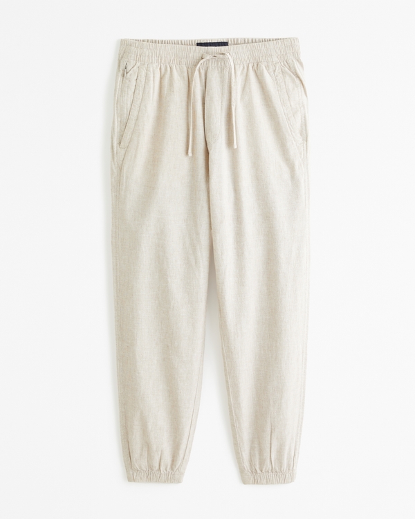 Linen-Blend Jogger