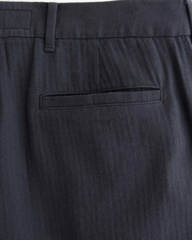 Men's Loose Linen-Blend Permacrease Trouser