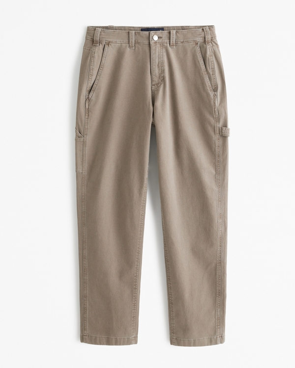 Loose Workwear Pant, Brown view 1