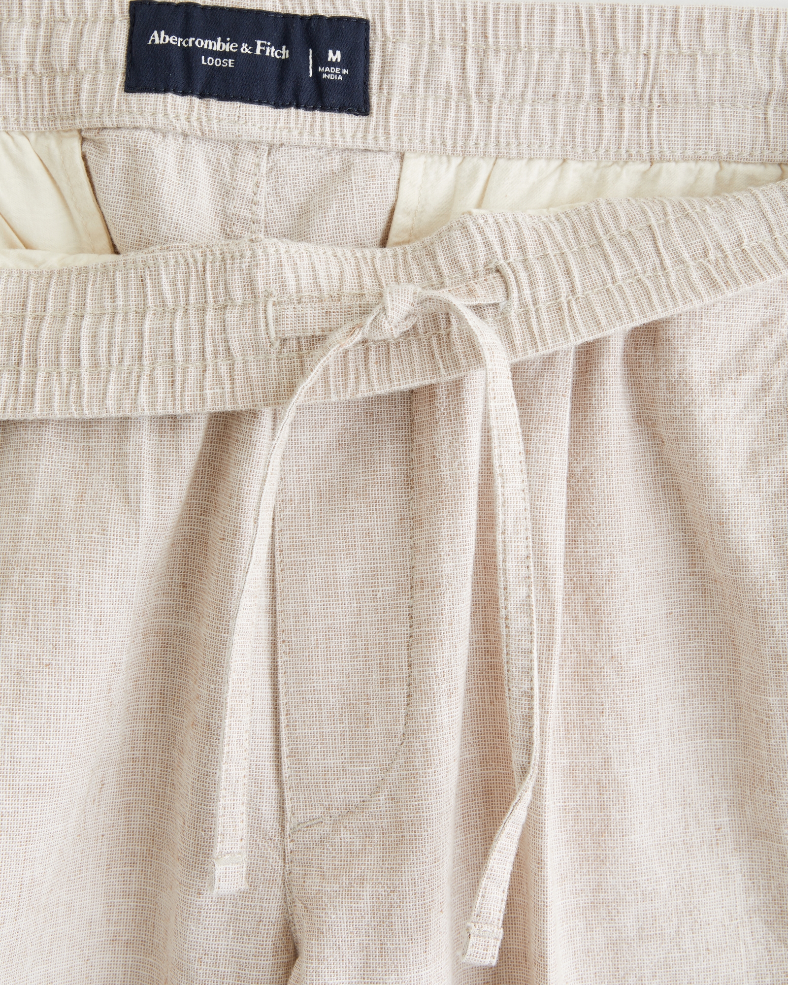 Linen-Blend Pull-On Pant