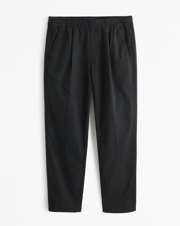 Linen-Blend Pull-On Pant