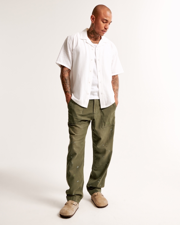 Utility Loose Pant, Olive Green