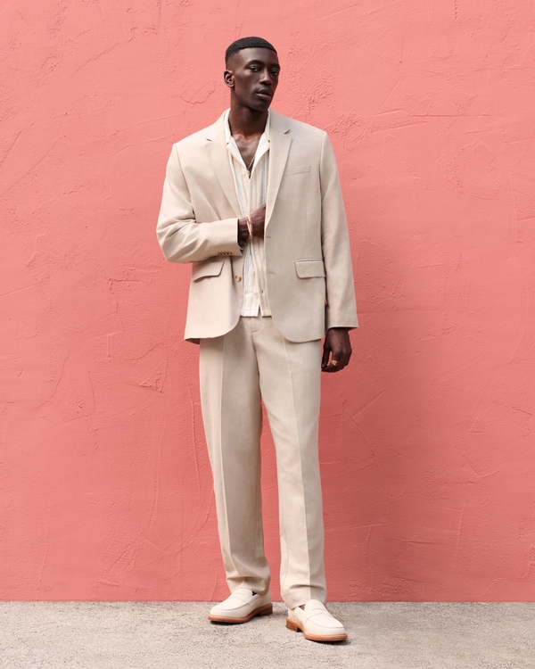 The A&F Collins Tailored Linen-Blend Suit Pant