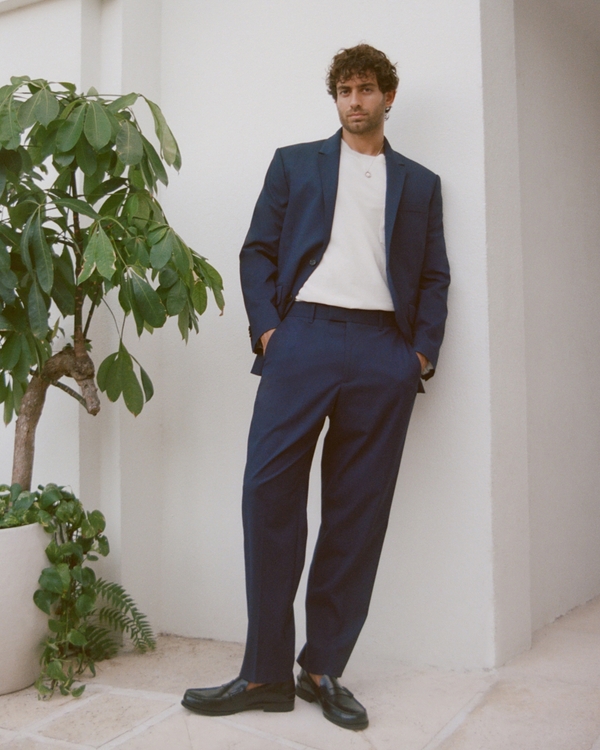 The A&F Collins Suit Pant, Deep Navy view 1