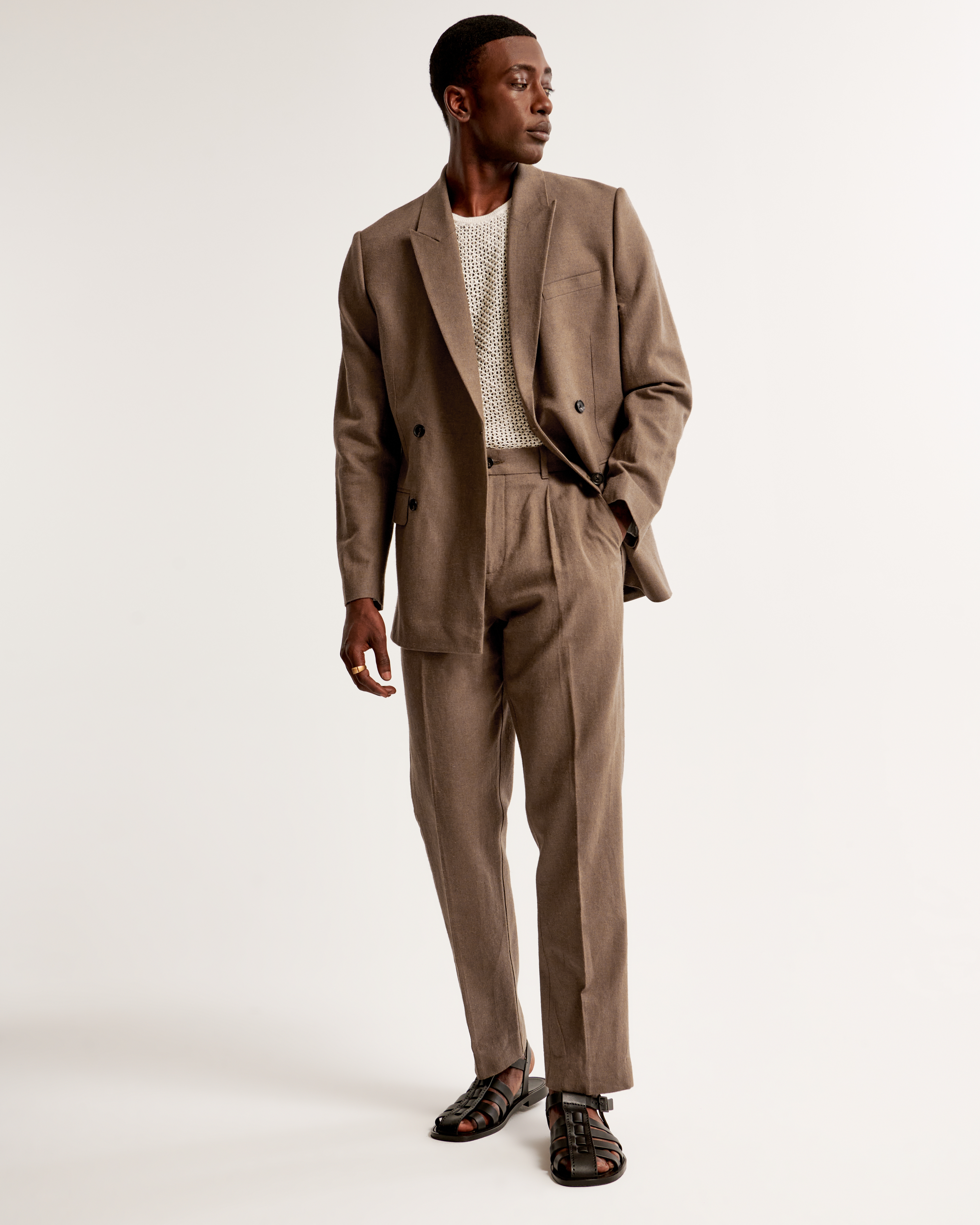 Linen pants suit mens online