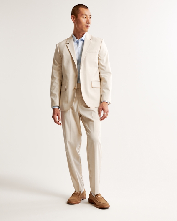 The A&F Collins Tailored Suit Pant, Cream