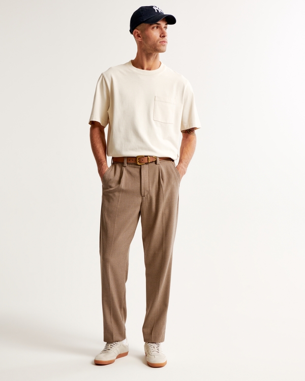 Suiting Trouser, Brown Pattern