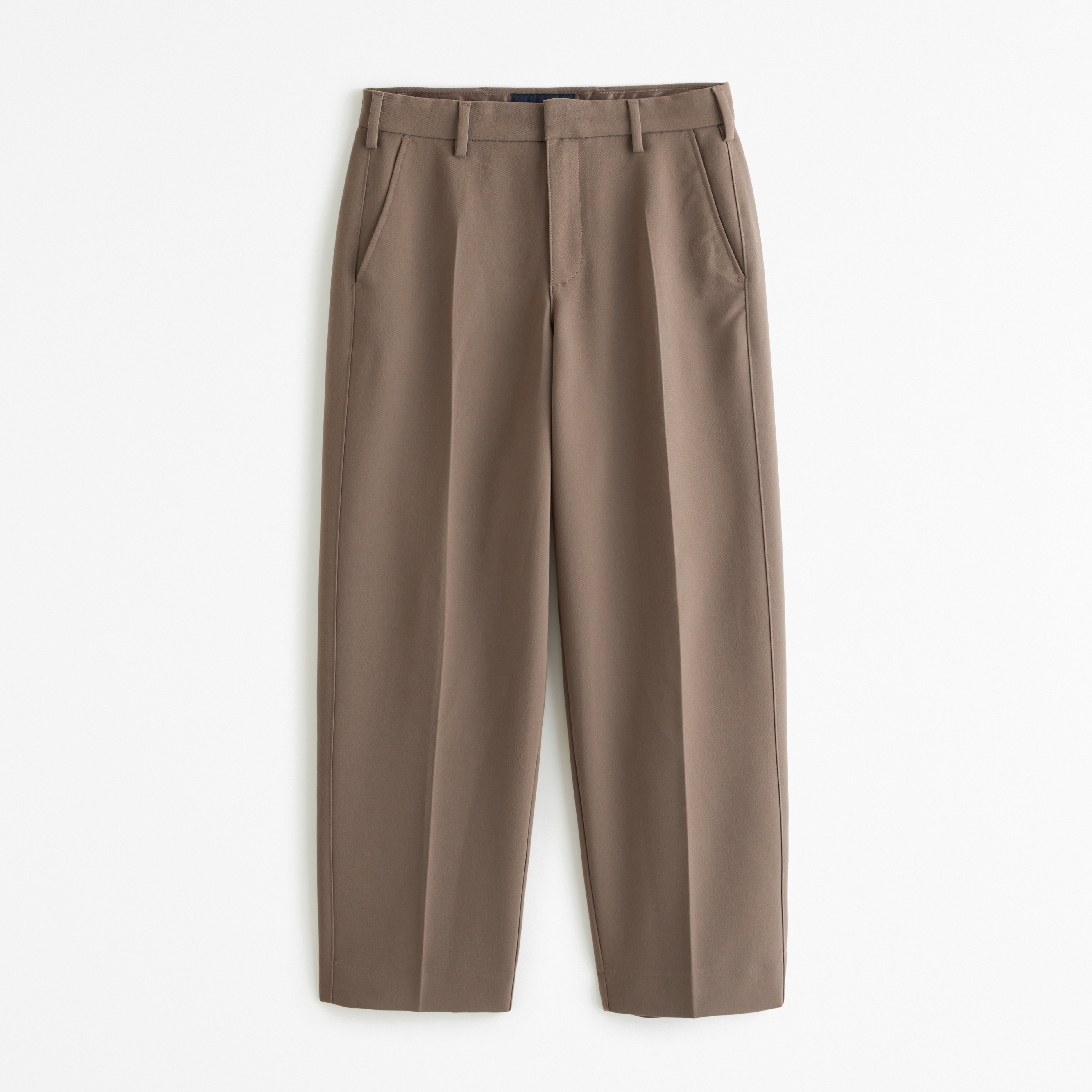 BROWN CHECK BAGGY SLACKS 2876P スラックス RELAXED TROUSER - DARK BROWN PLAID - R13