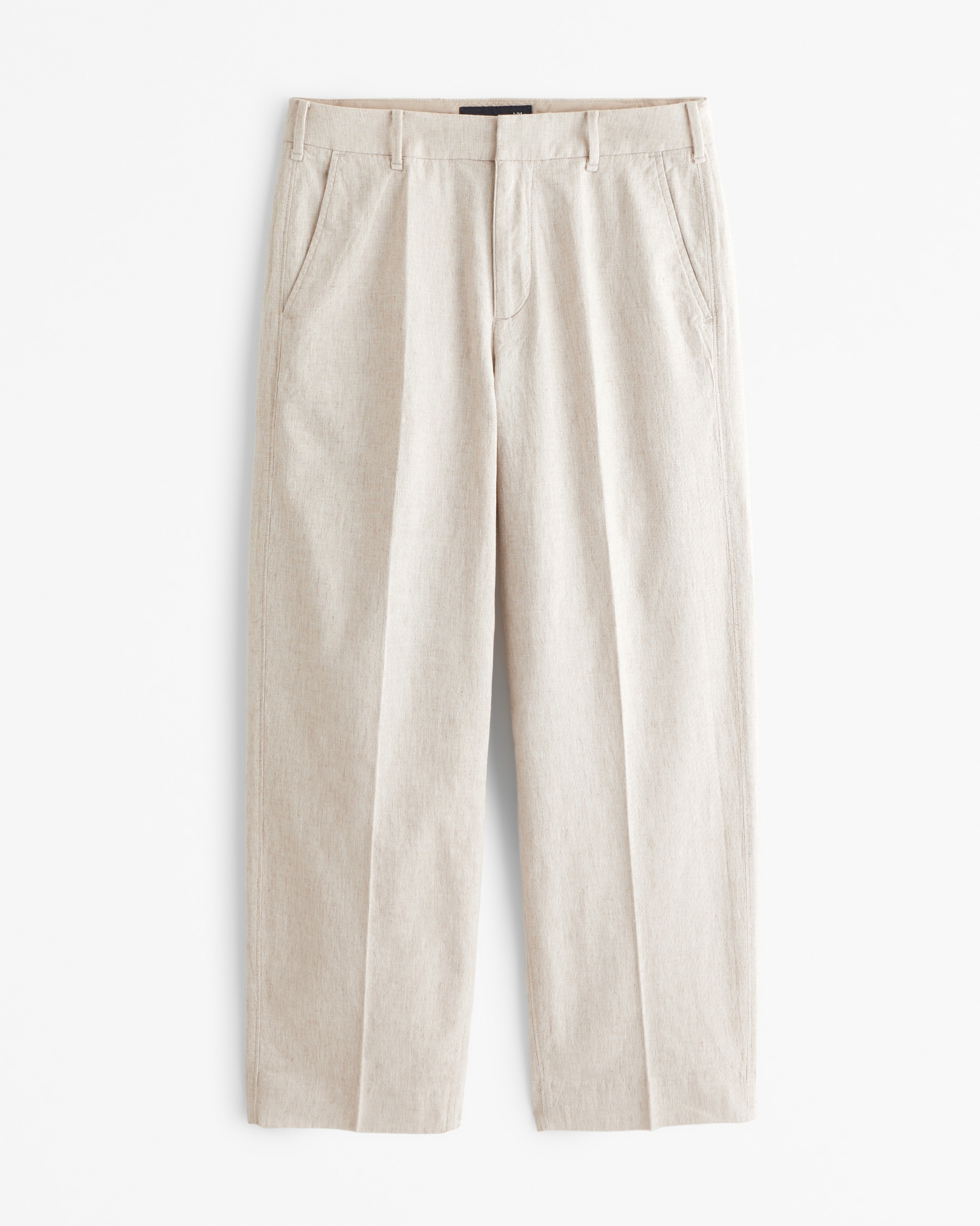 Baggy Linen-Blend Trouser