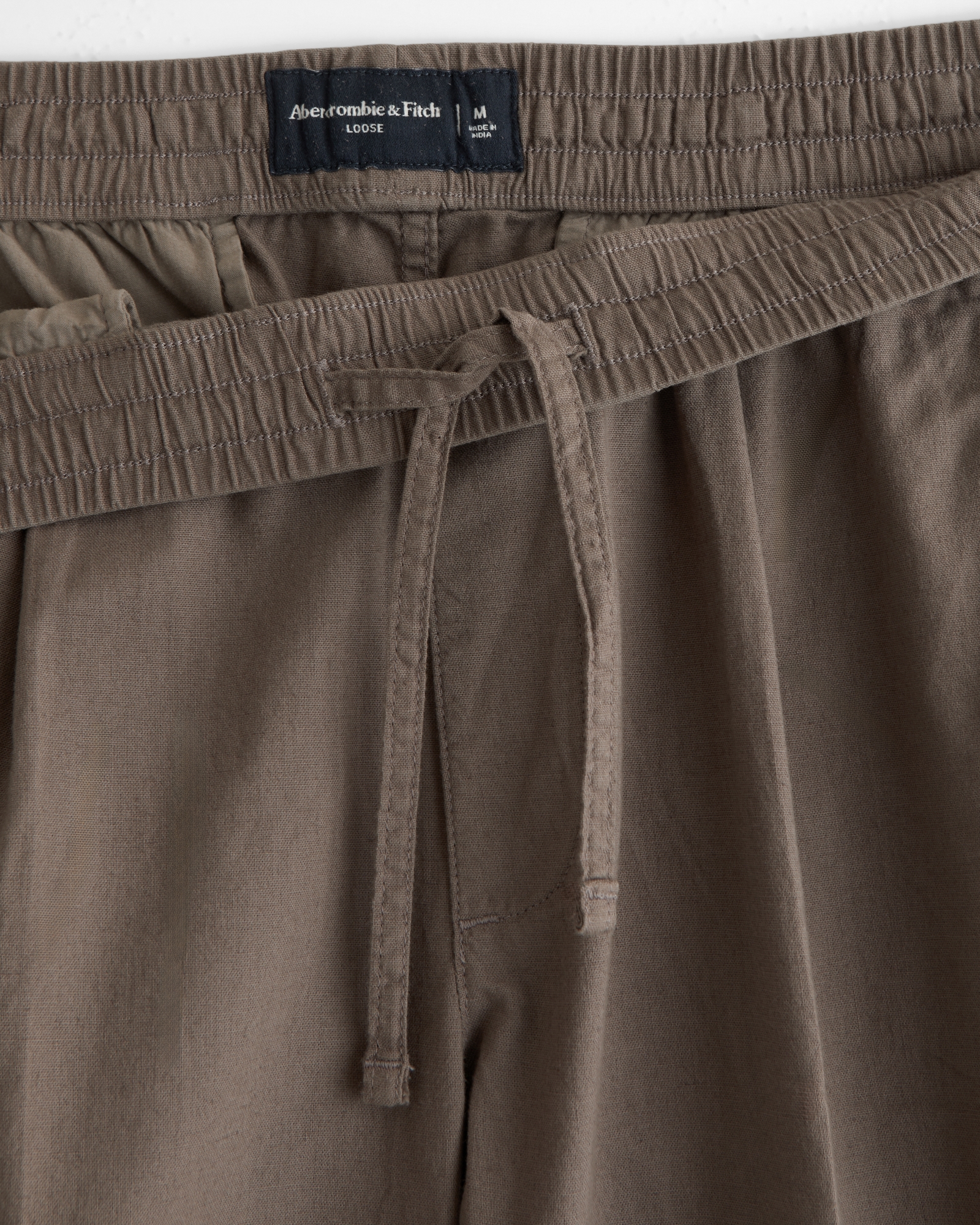 Linen-Blend Pull-On Pant