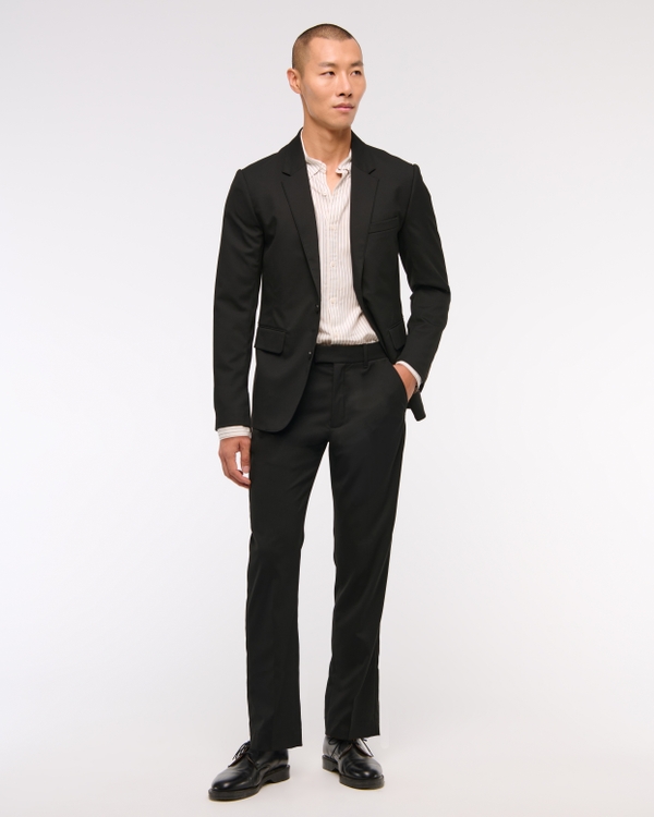 The A&F Collins Slim Tailored Suit Pant, Black