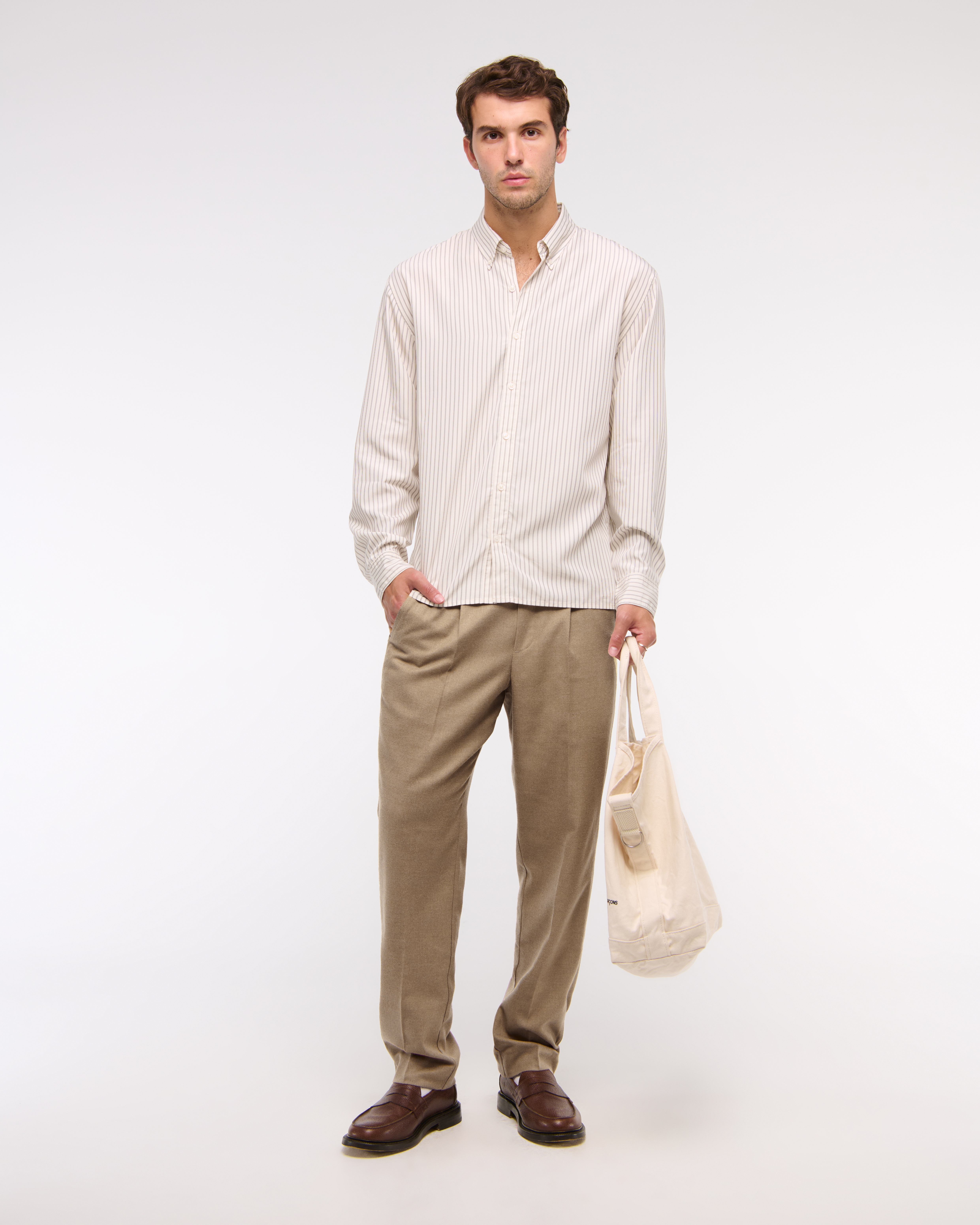 Abercrombie & Fitch Loose Pull-on Pant In Brown