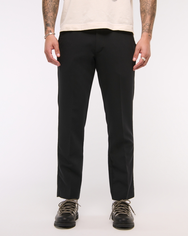 Athletic Straight Fixed Waist Pant, Black view 2