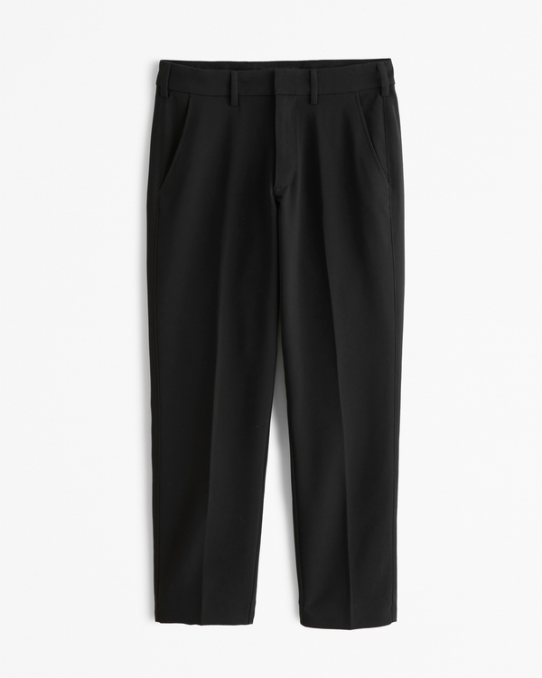 Athletic Straight Fixed Waist Pant, Black