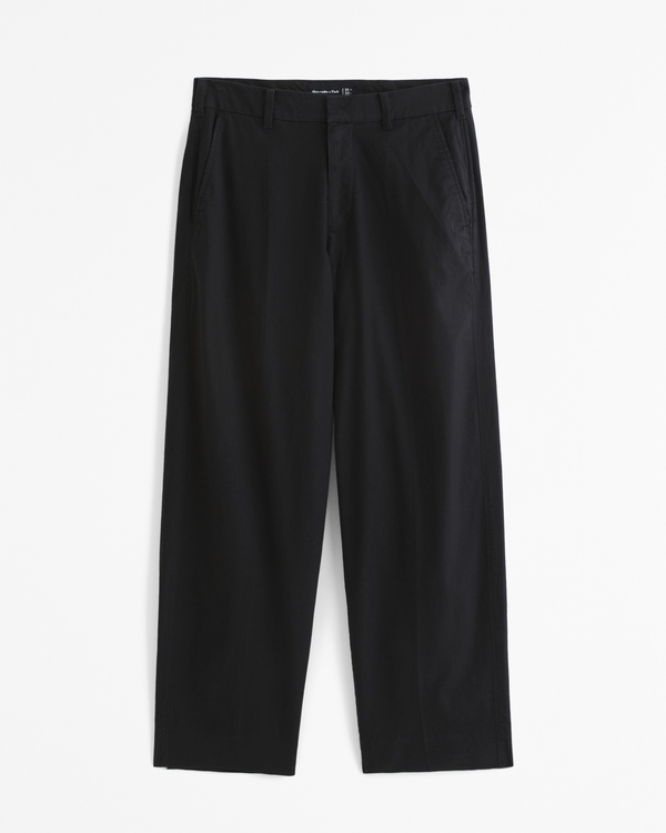 Men's Baggy Linen-Blend Trouser | Men's Clearance | Abercrombie.com